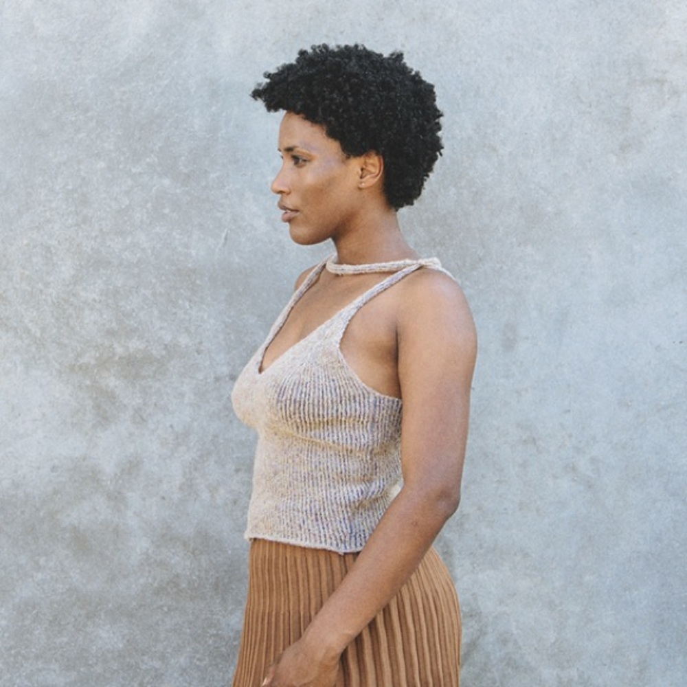 Eckhaus Latta Décolleté Bouclé Knit Tank - Picture 2 of 6